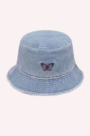 ABU1427 - Butterfly Embroidered Bucket Hat