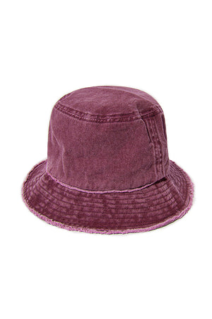 ABU345 - Distressed cotton bucket hat