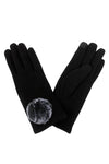 AGL18502 - Faux fur pom tech touch glove