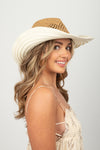 APN8942 - Straw Cowboy Panama Hat with Shapeable Brim