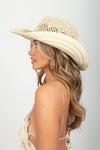 APN8942 - Straw Cowboy Panama Hat with Shapeable Brim