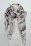 ASF8009 - Snake Animal Print Tie Dye Scarf 35 x 70 - David and Young Fashion Accessories
