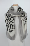 ASF8012 - Cheetah Print with Border Scarf 33.5 X 70.5" - David and Young Fashion Accessories