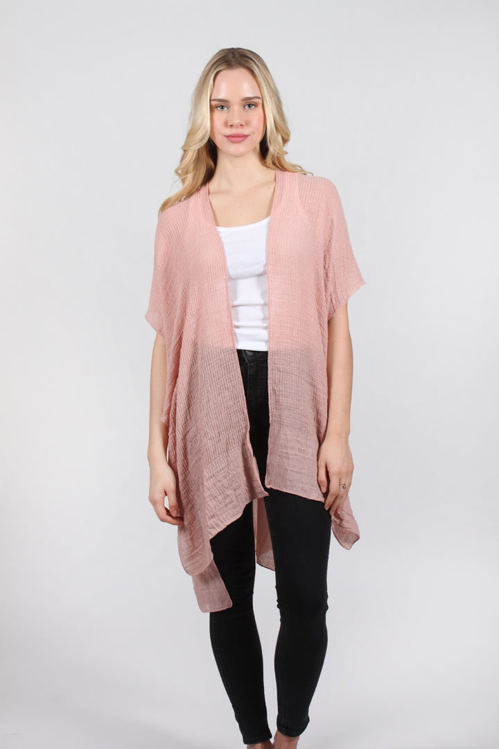 ATO9067 - Lightweight Solid Textured Shawl  31" X 64" - David and Young Fashion Accessories