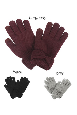 PTGL12121 - Cozy Glove with Bow