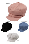 FWCAB124 - Solid Cotton Cabbie with Self Band - David and Young Fashion Accessories