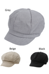 FWCAB2563 - Solid Linen Cabbie - David and Young Fashion Accessories