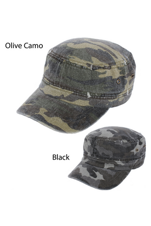 FWCD6072 - Camo Cadet with Distressed - David and Young Wholesale