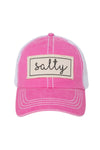 FWCAPM651 - SALTY Canvas Patch Mesh Back Baseball Cap