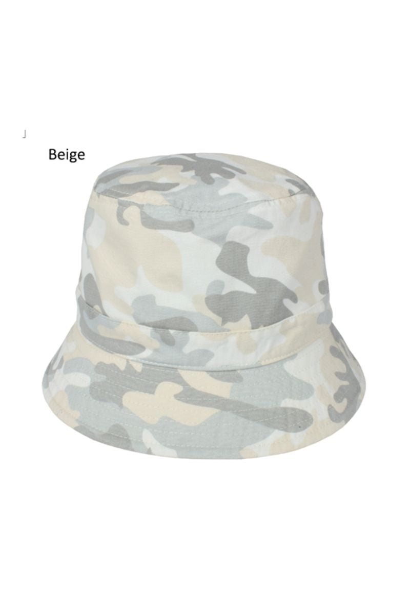 FWBU313 - Beige Camo Bucket Hat