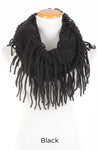 FSINFK1269 - Open Net Infinity Scarf with Fringes - David and Young Wholesale