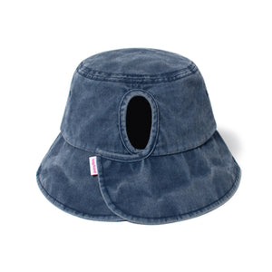 FWBUT128 - Ponyflo pigment wash fabric bucket hat
