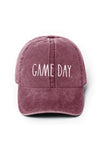 FWCAP1051RD - Game day Rae Dunn Baseball cap