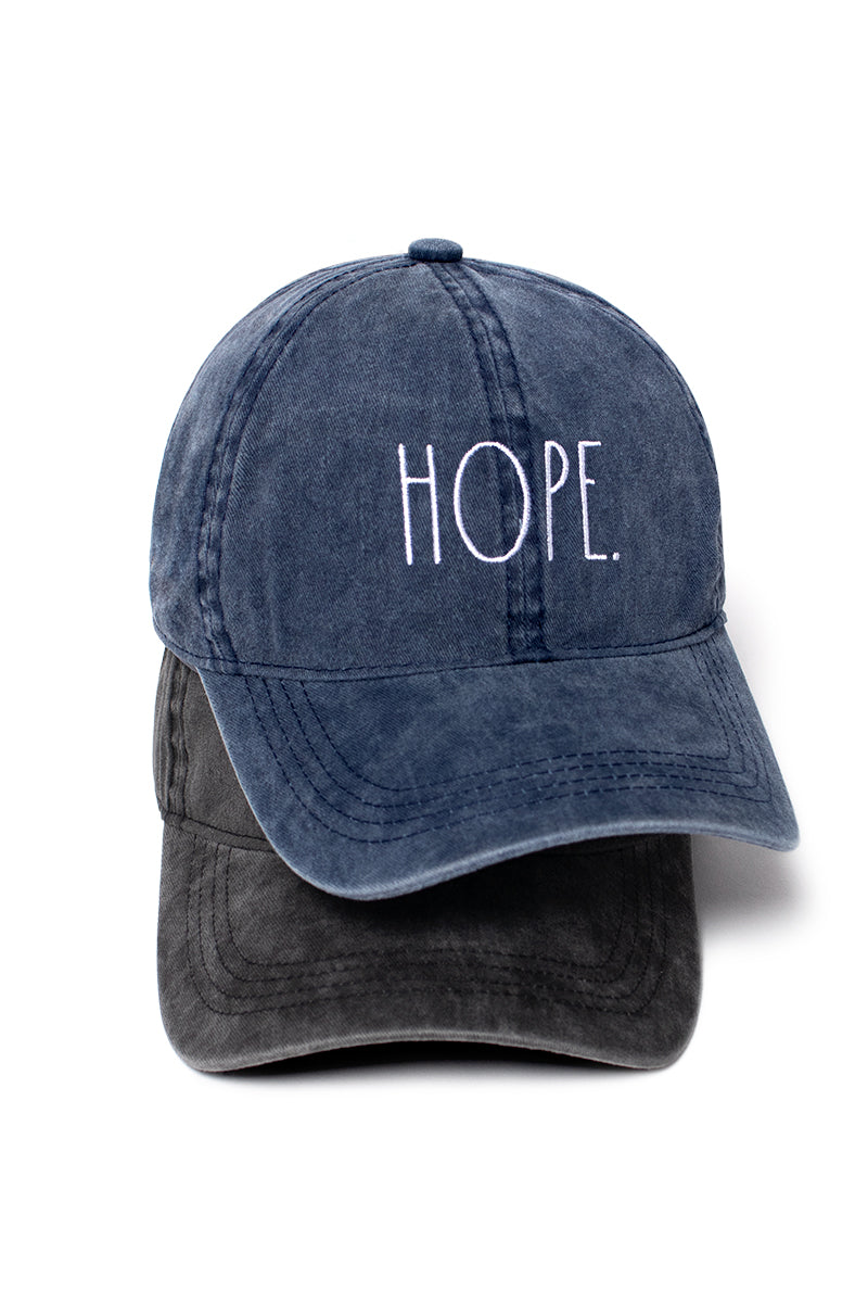 FWCAP1575RD - HOPE Embroidered Rae Dunn Baseball cap