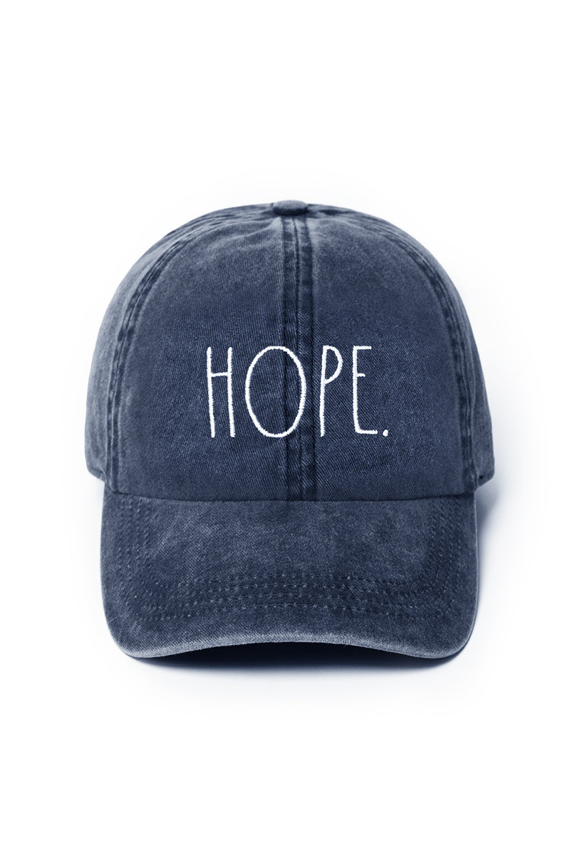FWCAP1575RD - HOPE Embroidered Rae Dunn Baseball cap