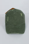FWCAP4113 - Pigment Wash Distressed Baseball Cap with Adjustable Buckle