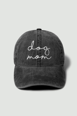 FWCAP454 - Dog mom embroidered baseball cap