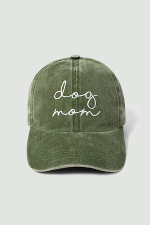 FWCAP454 - Dog mom embroidered baseball cap