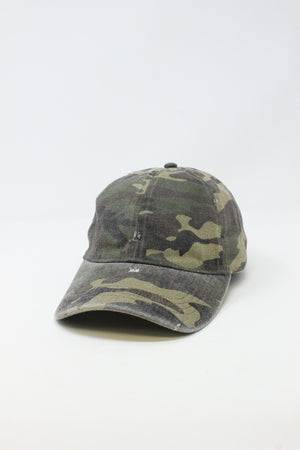 FWCAP6098 - Distressed Camo Baseball Cap - David and Young Wholesale