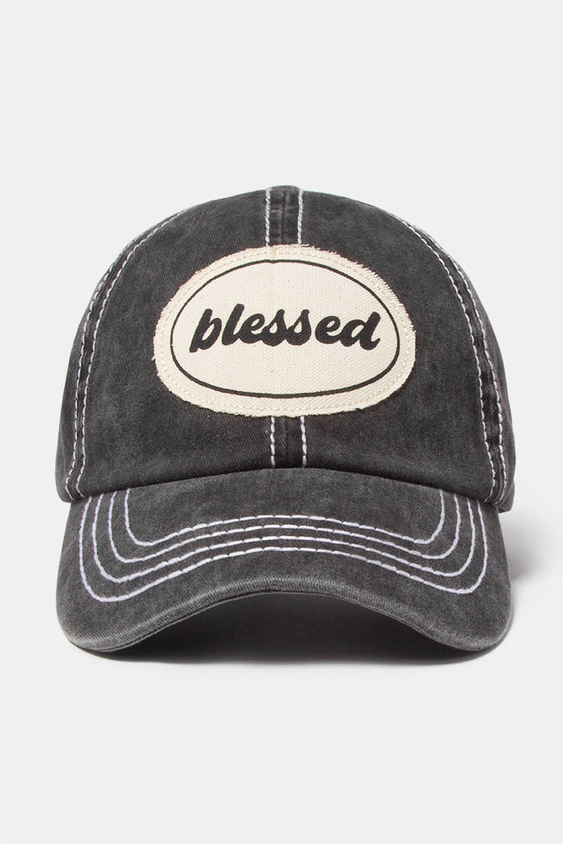 FWCAP653 - Blessed Canvas Patch Baseball Cap