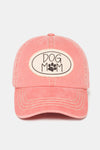 FWCAP659 - Dog Mom Canvas Patch Baseball Cap