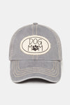 FWCAP659 - Dog Mom Canvas Patch Baseball Cap