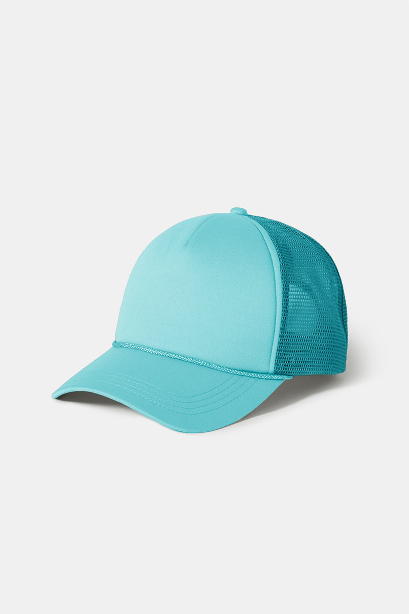 Tesla Classic Trucker selling Hat (Turquoise)