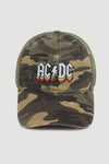FWCAPM507AC - ACDC Camo Distressed Mesh Back Baseball Cap
