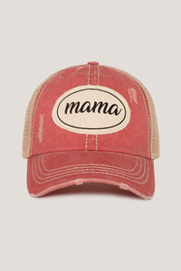 FWCAPM660 - Mama Canvas Patch Mesh Back Baseball Cap