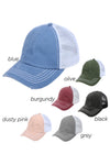 FWCAPM721 - Thick Stitch Mesh Back with Plastic Adjustable Closure - David and Young Fashion Accessories