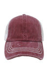 FWCAPM721 - Thick Stitch Mesh Back with Plastic Adjustable Closure - David and Young Fashion Accessories
