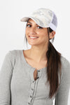 FWCAPMT3137 - Camo Ponytail Mesh Cap