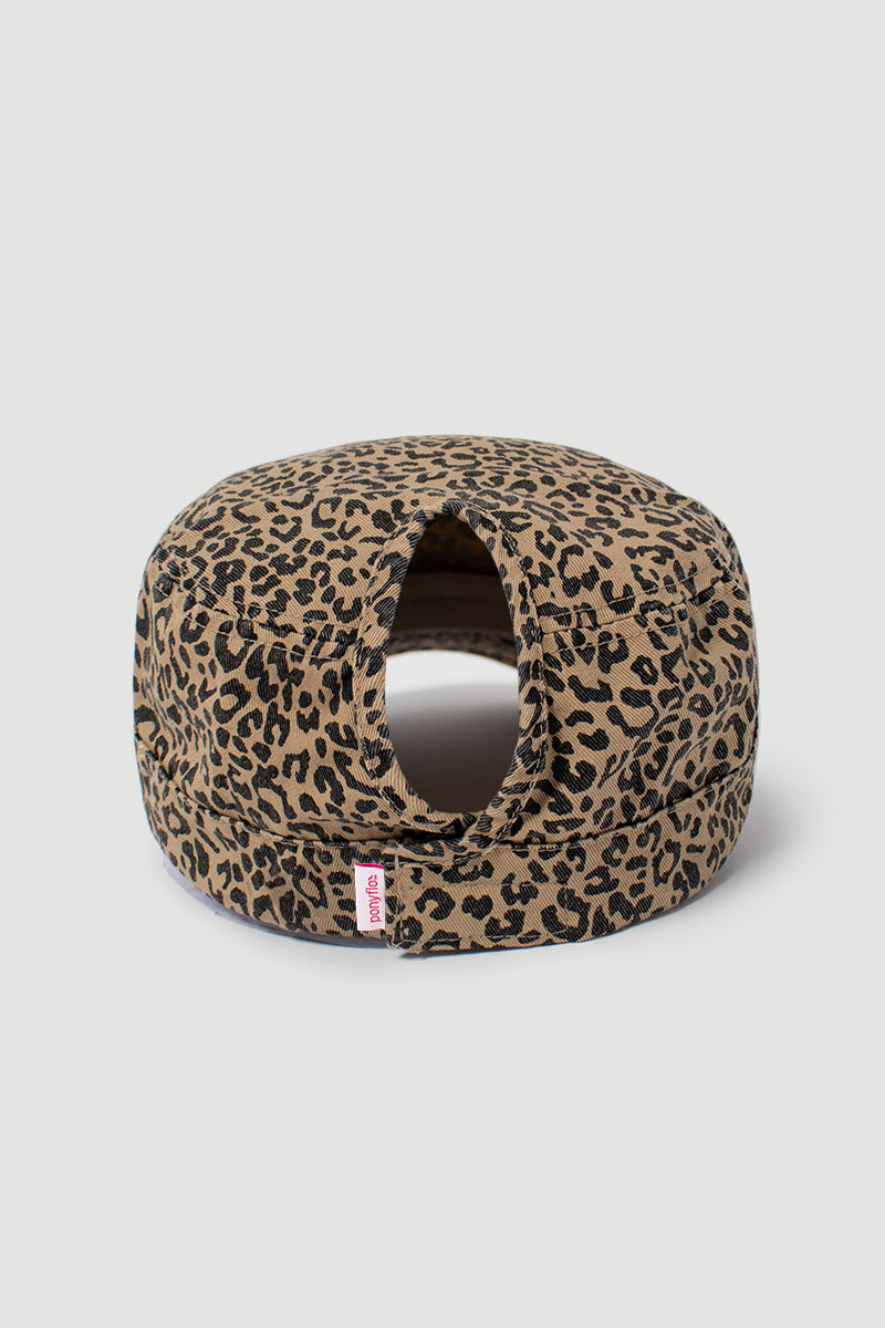 FWCDT82 - Fine leopard print Ponyflo cadet
