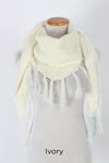 FWSFTRK16331 - Solid Chenille Triangle Scarf - David and Young Wholesale