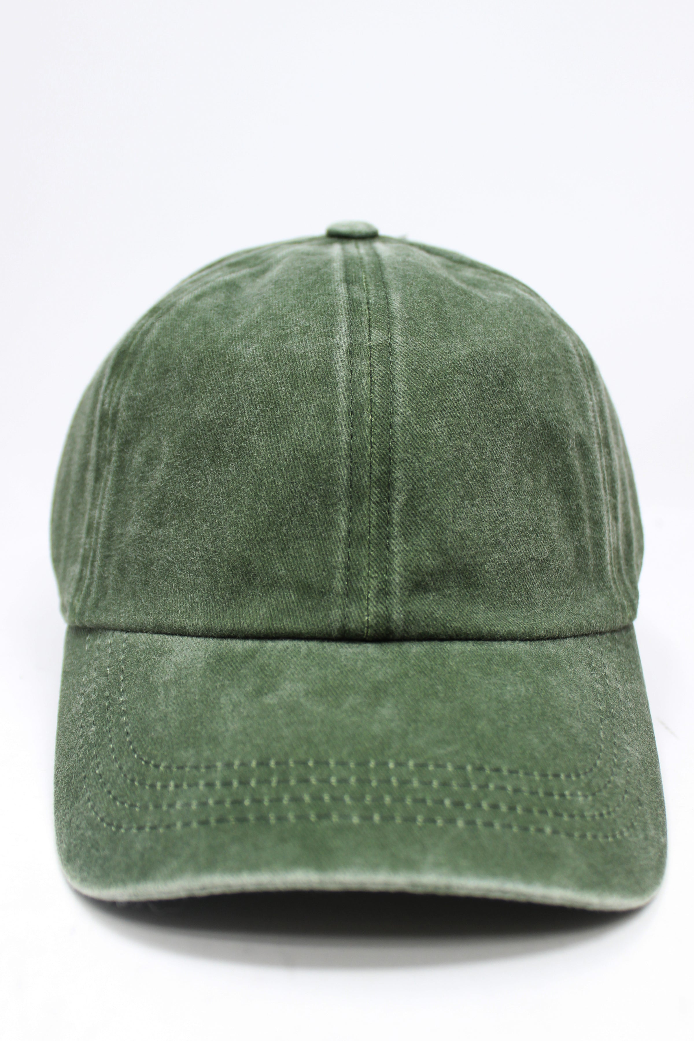 GWCAP18670 - Washed Twill 6 Panel Baseball Cap Buckle Adjustable Closure