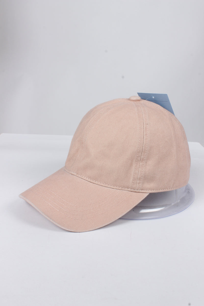 GWCAP18670 - Washed Twill 6 Panel Baseball Cap Buckle Adjustable Closure - David and Young Fashion Accessories