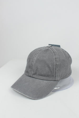 GWCAP18670 - Washed Twill 6 Panel Baseball Cap Buckle Adjustable Closure