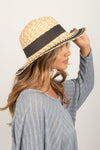 GWPN2195 - Multi Marled Straw Panama Hat