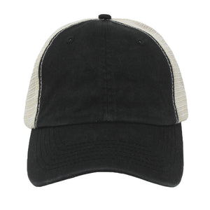 HCAPMT307 -  Solid Mesh Back Ponyflo Cap