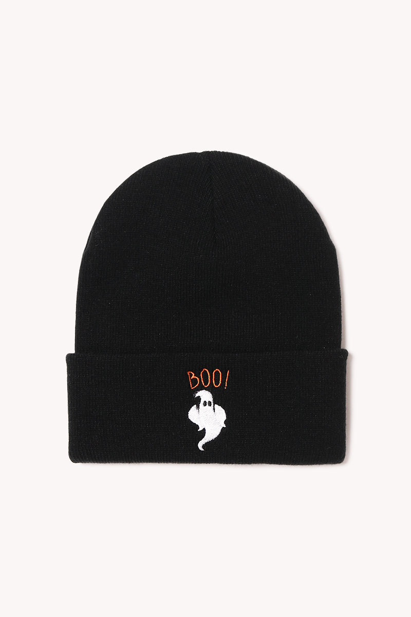 LBB1810 - BOO GHOST Embroidered Beanie