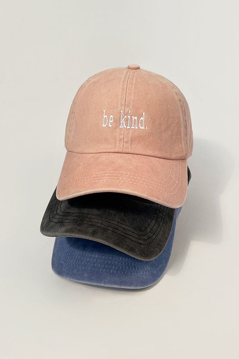 LCAP1197 - be kind. Embroidery Baseball Caps