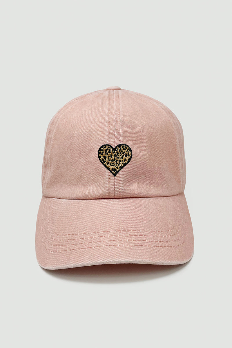 LCAP1357 - Leopard Heart Baseball caps