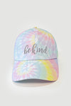 LCAP1406 - Be Kind, tie dye baseball caps