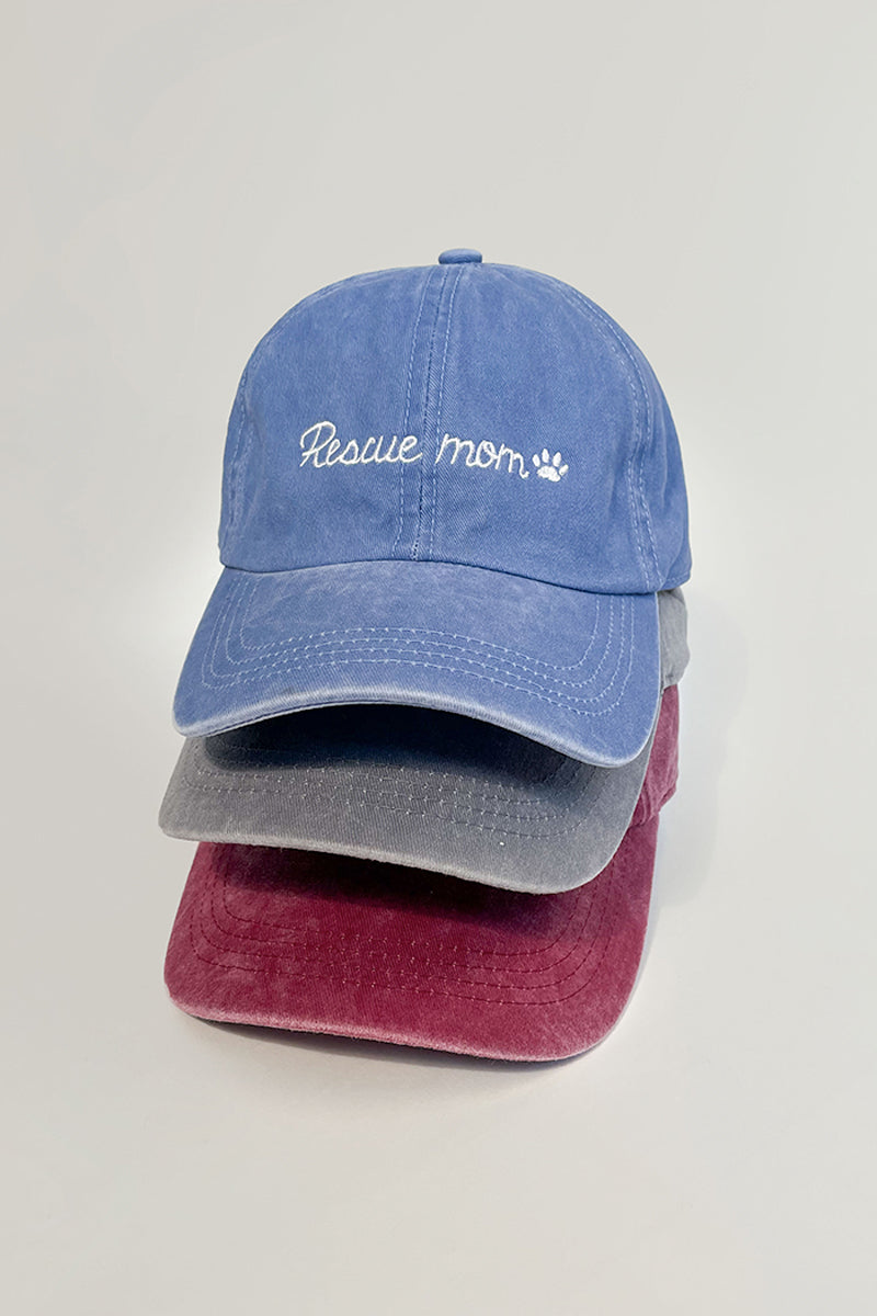 LCAP1412 - Rescue Mom Embroidery Baseball Caps