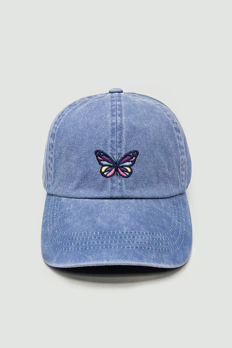 LCAP1427 - Colorful Butterfly embroidery baseball cap