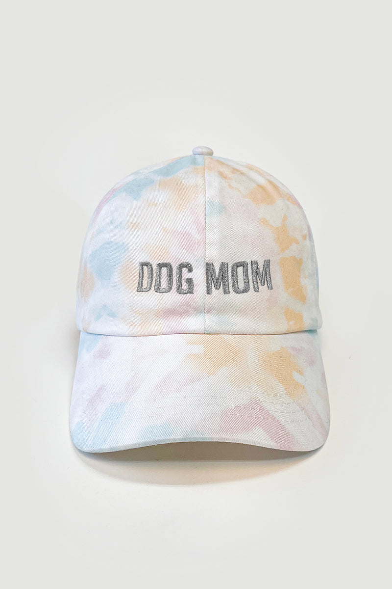 LCAP1436, LCAP1448, LCAP1452 - DOG MOM Bold print embroidered baseball caps