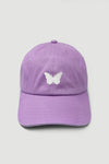 LCAP1463 - White Butterfly Baseball caps