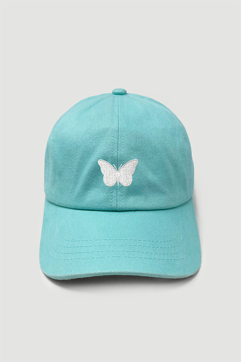 LCAP1463 - White Butterfly Baseball caps