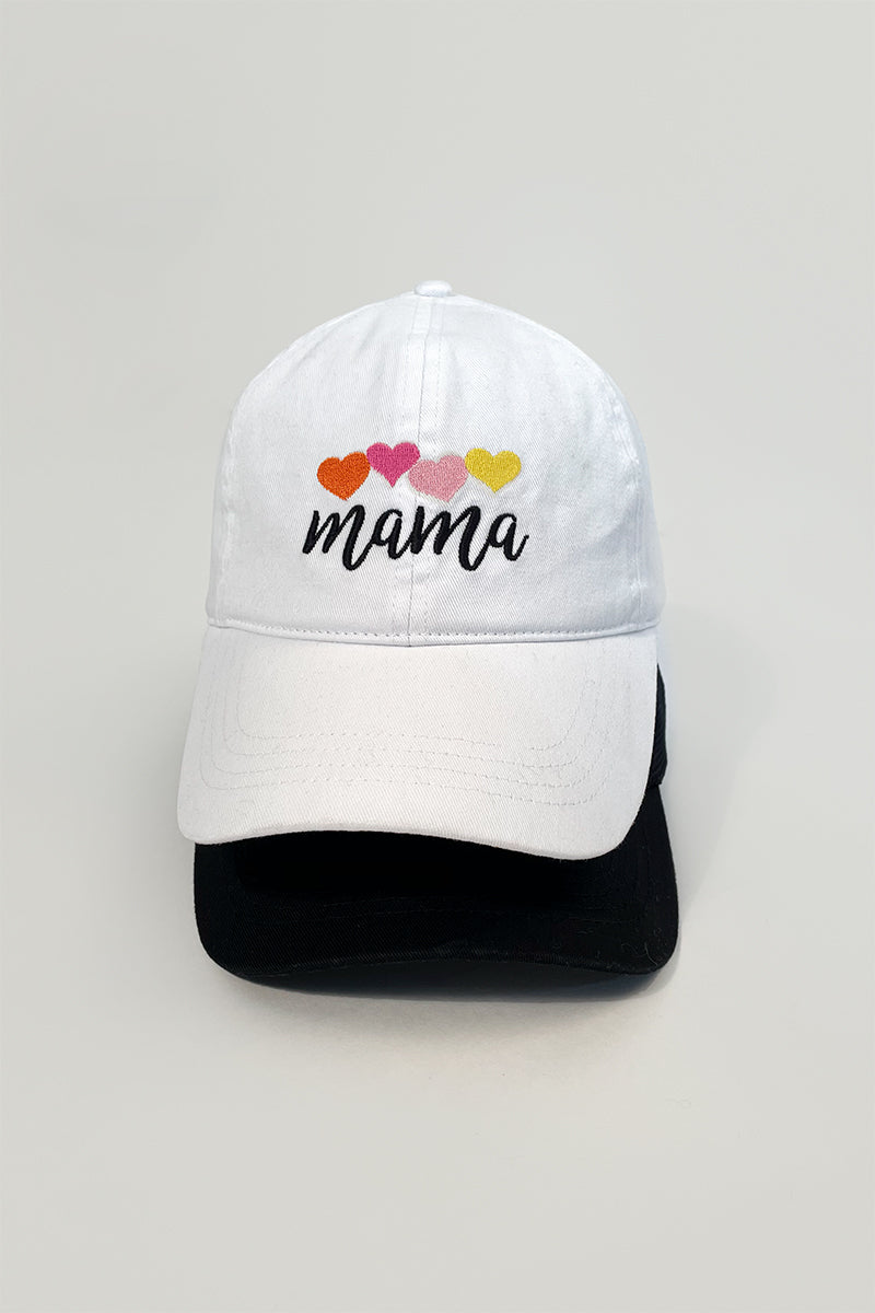 LCAP1467 - MAMA with colorful hearts baseball caps