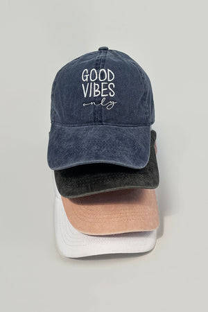 LCAP1470, LCAP1564 - Good vibes only baseball caps